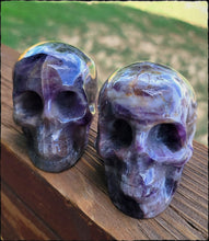 Load image into Gallery viewer, Chevron Amethyst Skull