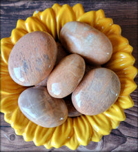 Load image into Gallery viewer, Peach Moonstone Palm Stones