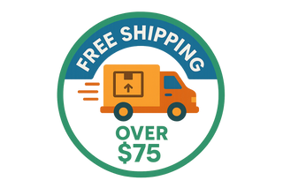 Free Shipping Over $75 Badge