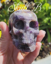 Load and play video in Gallery viewer, Chevron Amethyst Skull
