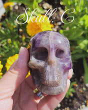 Load and play video in Gallery viewer, Chevron Amethyst Skull
