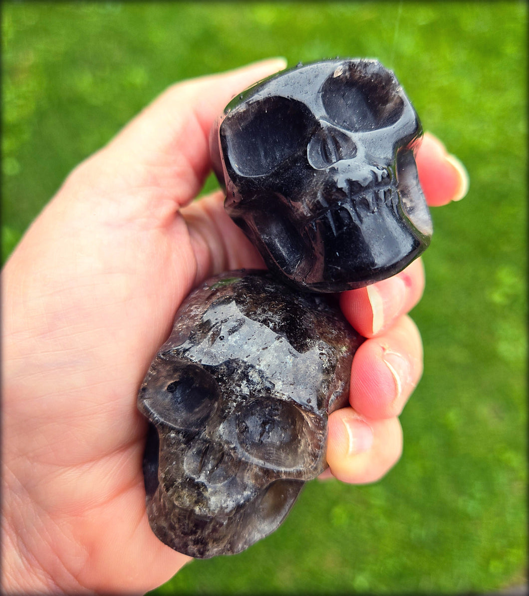 Smoky Quartz Skull
